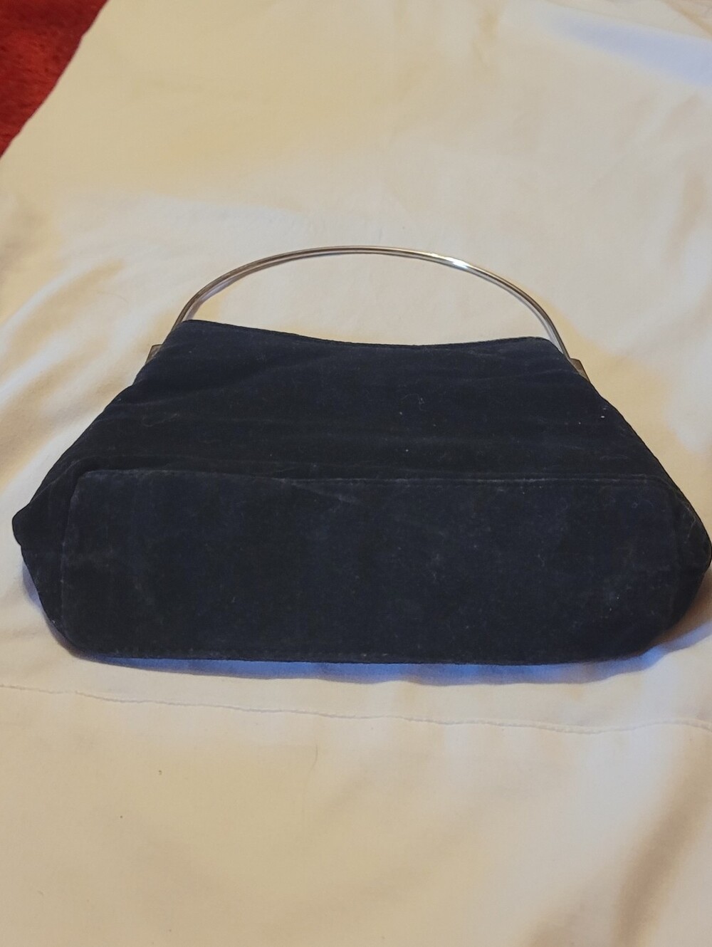 black velvet evening purse
